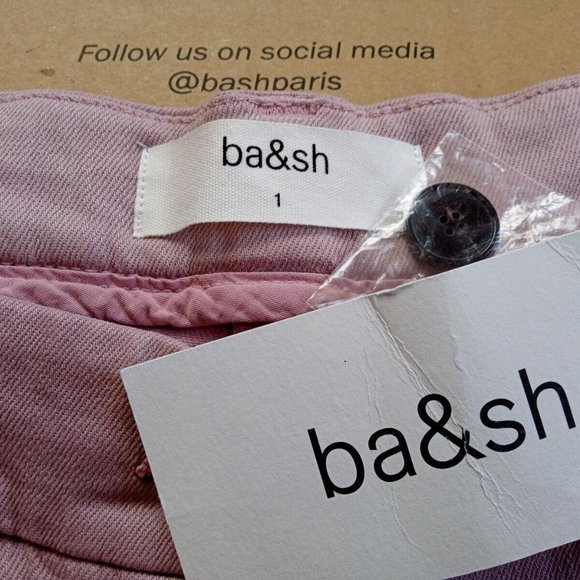 NEW! BA&SH Pink Pants, size 1, US 4, New With Tag - Picture 7 of 15